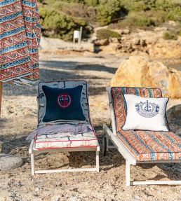 Samothraki Outdoor Fabric by MINDTHEGAP Green White