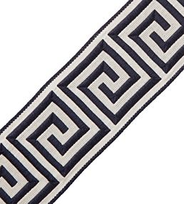 Aristotle Greek Key 70MM Trimming by Samuel & Sons Midnight Blue