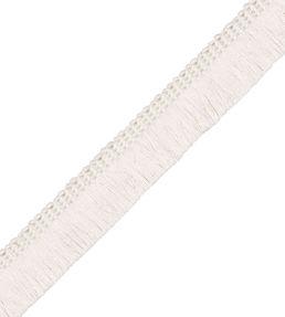 Bali Cotton 1" Brush Fringe Trimming by Samuel & Sons Cream