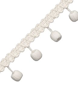 Bali Cotton Bead Braid Trimming by Samuel & Sons Cream