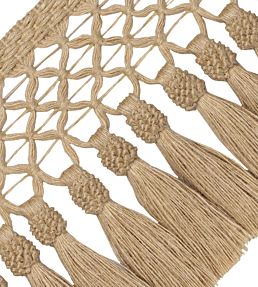 Bali Jute Tassel Skirt Fringe Trimming by Samuel & Sons Burlap