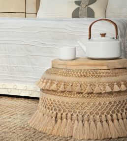 Bali Jute Tassel Skirt Fringe Trimming by Samuel & Sons Burlap