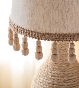 Bali Jute Triple Bead Fringe Trimming by Samuel & Sons Burlap