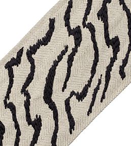 Atmosphere Embroidered Border Trimming by Samuel & Sons Obsidian