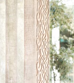 Comet Embroidered Border Trimming by Samuel & Sons Titanium