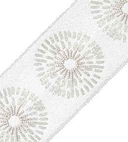Halo Beaded Border Trimming by Samuel & Sons Titanium