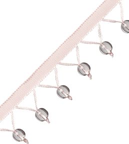 Meteor Glass Bead Fringe Trimming by Samuel & Sons Quartz