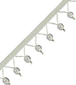 Meteor Glass Bead Fringe Trimming by Samuel & Sons Aquamarine