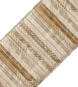 Moonlight Embroidered Border Trimming by Samuel & Sons Gold