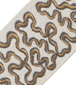Nebula Beaded Border Trimming by Samuel & Sons Topaz