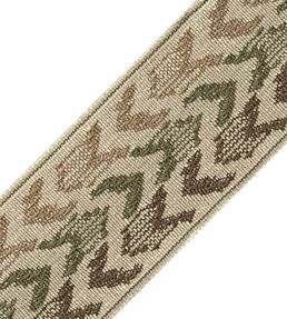 Somerset Ikat Border Trimming by Samuel & Sons Olive