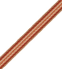 19mm Tiverton Border Trimming by Samuel & Sons Vermillion
