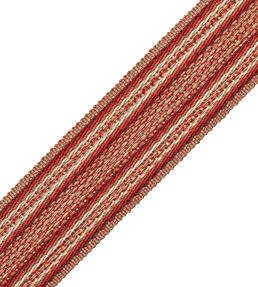 43mm Tiverton Border Trimming by Samuel & Sons Vermillion