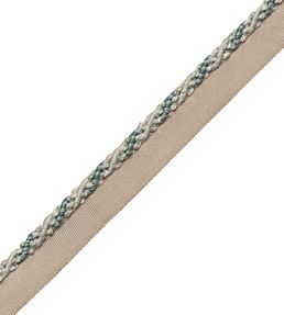 5mm Tiverton Cord With Tape Trimming by Samuel & Sons Aqua