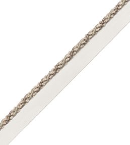5mm Tiverton Cord With Tape Trimming by Samuel & Sons Ash