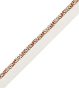 5mm Tiverton Cord With Tape Trimming by Samuel & Sons Rosewater