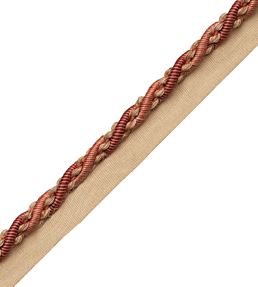 8mm Tiverton Cord With Tape Trimming by Samuel & Sons Vermillion