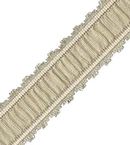 Tiverton Pleated Border Trimming by Samuel & Sons Ash
