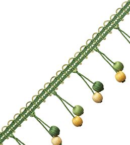 Veranda Linen Beaded Fringe Trimming by Samuel & Sons Jonquille