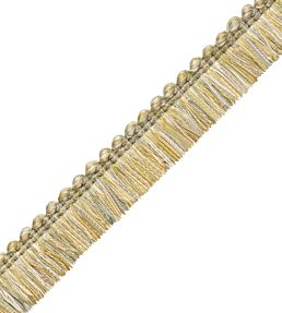 Veranda Linen Brush Fringe Trimming by Samuel & Sons Chardon Bleu