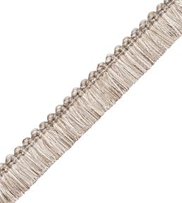 Veranda Linen Brush Fringe Trimming by Samuel & Sons Silver Birch