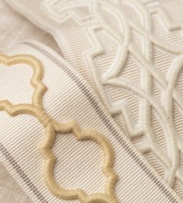 Mireille Embroidered Border Trimming by Samuel & Sons Antique