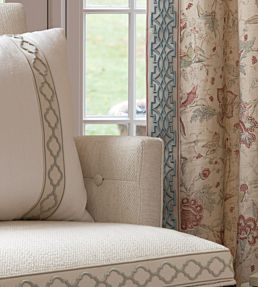 Mireille Embroidered Border Trimming by Samuel & Sons Antique