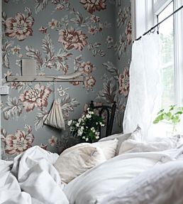 Kajsa Wallpaper by Sandberg Sky Blue