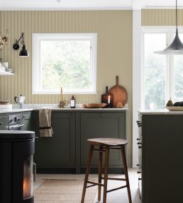 Estelle Wallpaper by Sandberg Mustard