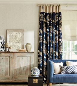 Hakimi Fabric by Sanderson Indigo