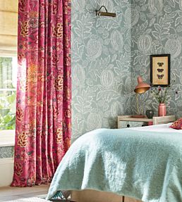 Indra Flower Fabric by Sanderson Hibiscus