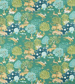 Pamir Garden Fabric by Sanderson Teal