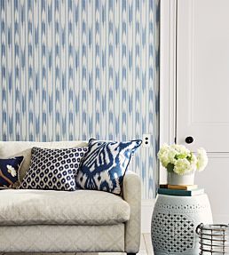 Ishi Wallpaper by Sanderson Indigo