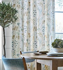 Summer Harvest Fabric by Sanderson Claret/Olive