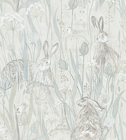 Dune Hares Wallpaper by Sanderson Mist / Pebble