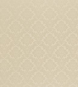 Lymington Damask Fabric by Sanderson Pale Linen