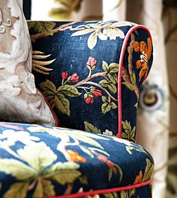Lophura Fabric by Sanderson Navy