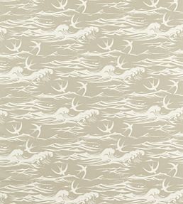 Swallows At Sea Fabric by Sanderson Linen