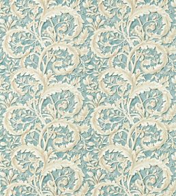 Tilia Lime Fabric by Sanderson Soft Teal
