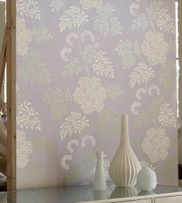 Cowparsley Wallpaper by Sanderson Chinese Yellow