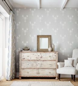 Cromer Wallpaper by Sanderson Rust