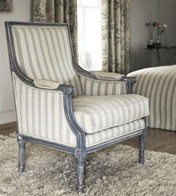 Sorilla Stripe Fabric by Sanderson Rose/Linen