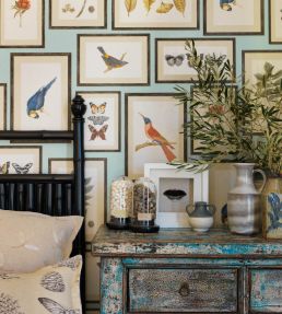 Picture Gallery Wallpaper by Sanderson Red/Multi