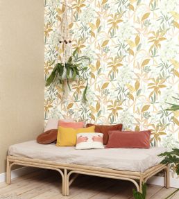 Santiago Wallpaper by Caselio Vert De Gris