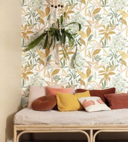 Santiago Wallpaper by Caselio Vert De Gris