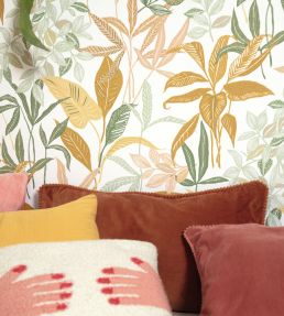 Santiago Wallpaper by Caselio Vert De Gris