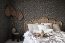 Sara Wallpaper by Sandberg Indigo Blue