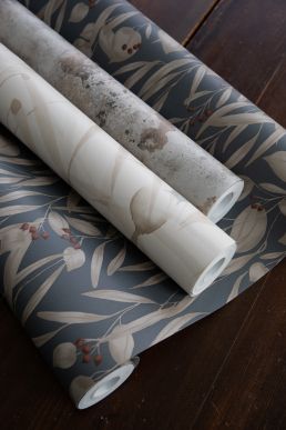 Sara Wallpaper by Sandberg Indigo Blue