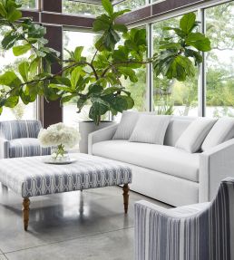 Saraband Fabric by Thibaut Seashell