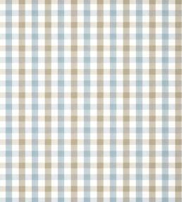 Saybrook Check Wallpaper by Anna French Spa Blue/Beige